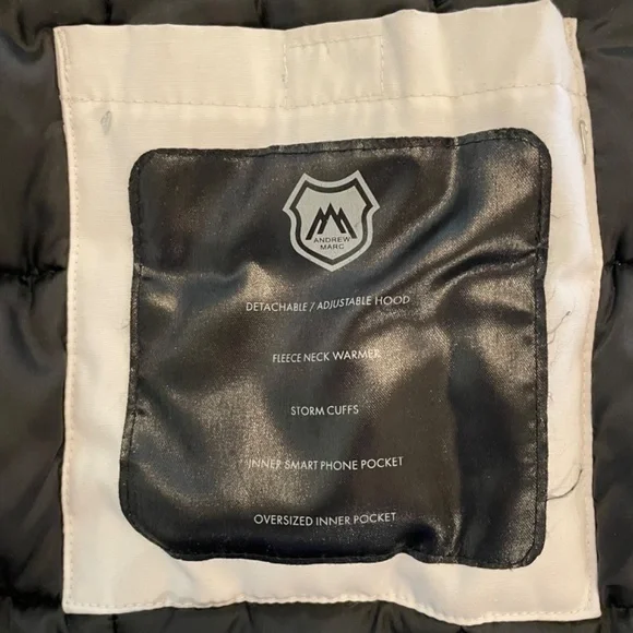 $20 FOR A COAT!!!     Andrew Marc XXL white parka - Picture 4 of 12
